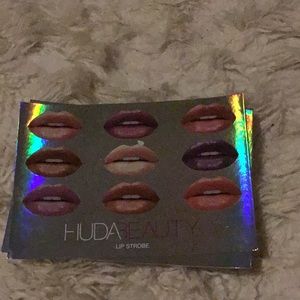 Huda Beauty Lip Strobe holographic card